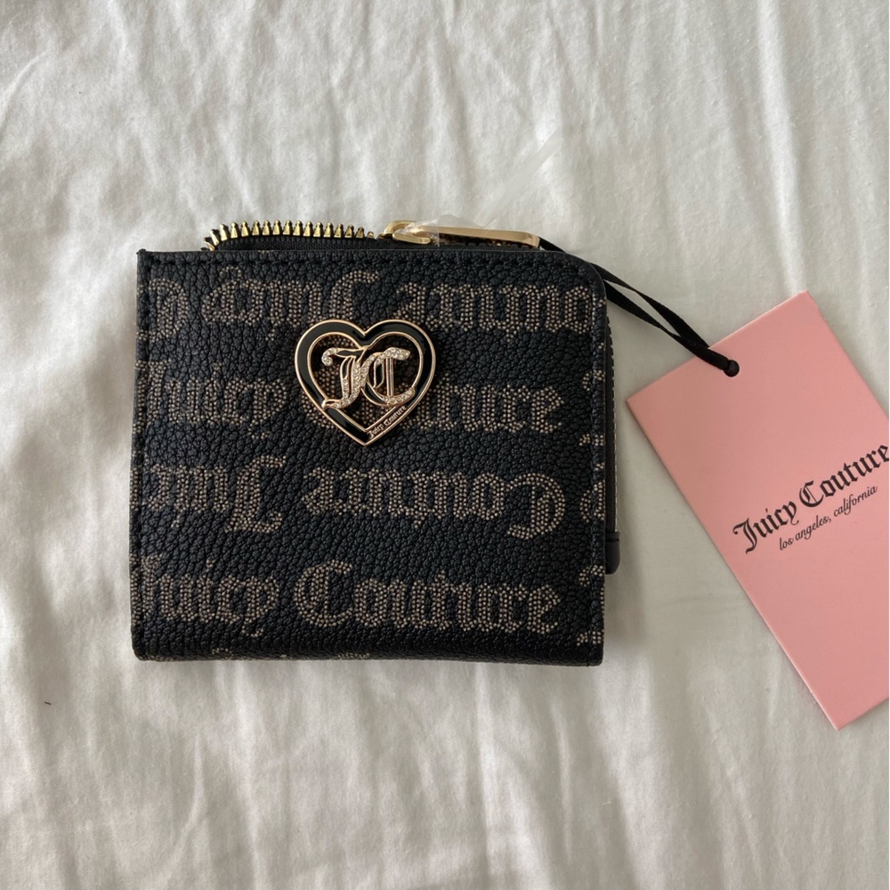 Juicy Couture black and gold wallet